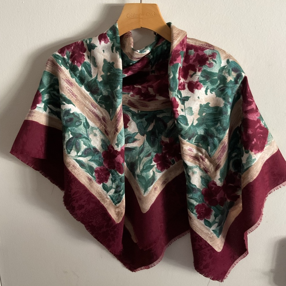 Vintage square scarf